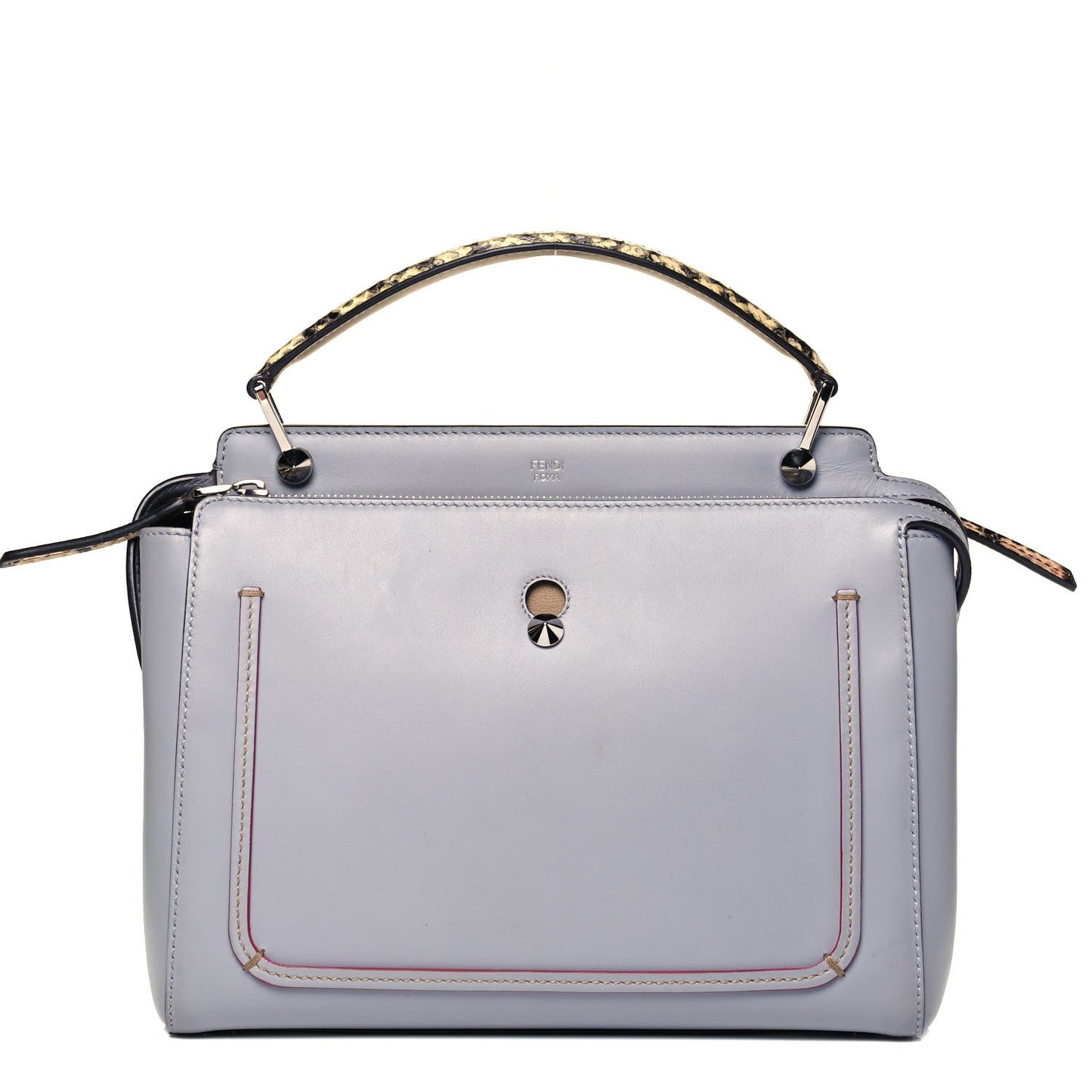 Vitello Baltico Dolce Elaphe DotCom Satchel Ardesia Grano Multicolor
