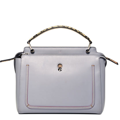Fendi Vitello Baltico Dolce Elaphe DotCom Satchel Ardesia Grano Multicolor 1 of 8