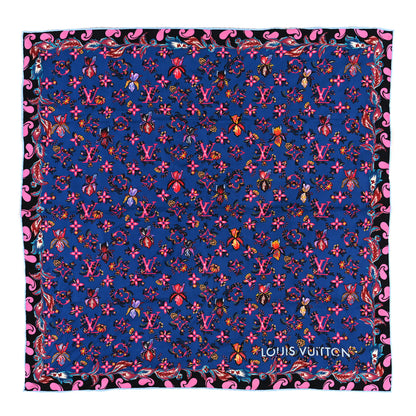 Louis Vuitton Silk Monogram Rendez-vous Square Scarf Turquoise 1 of 3