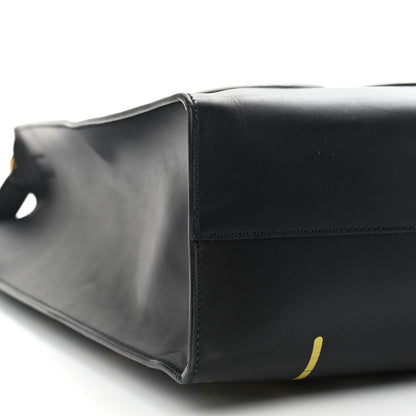 Gucci Calfskin GucciGhost Real Medium XL Tote Black Yellow 11 of 12