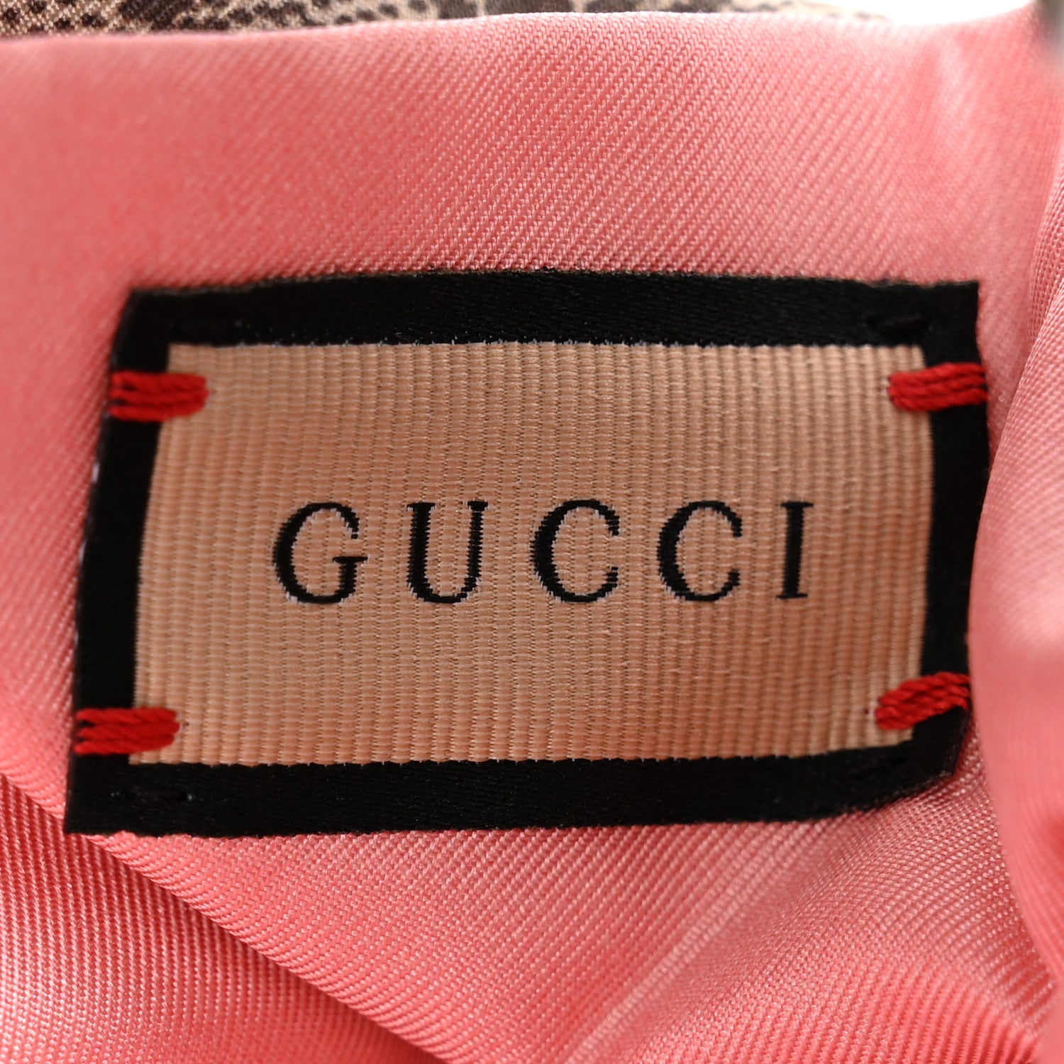Gucci Silk Monogram Flora Print Headband M Pink 4 of 5