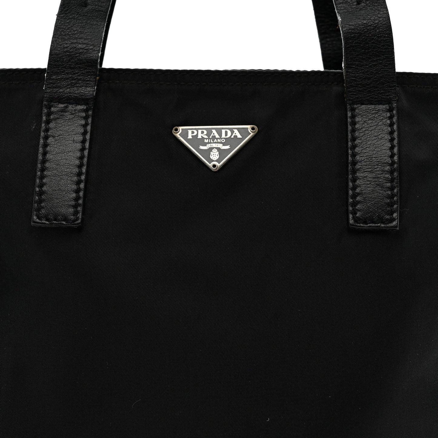Tessuto Nylon Mini Shopping Tote Black