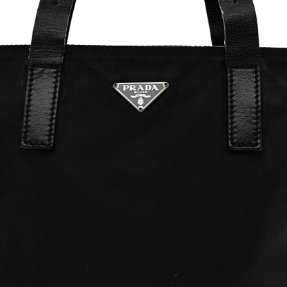 Prada Tessuto Nylon Mini Shopping Tote Black 8 of 17