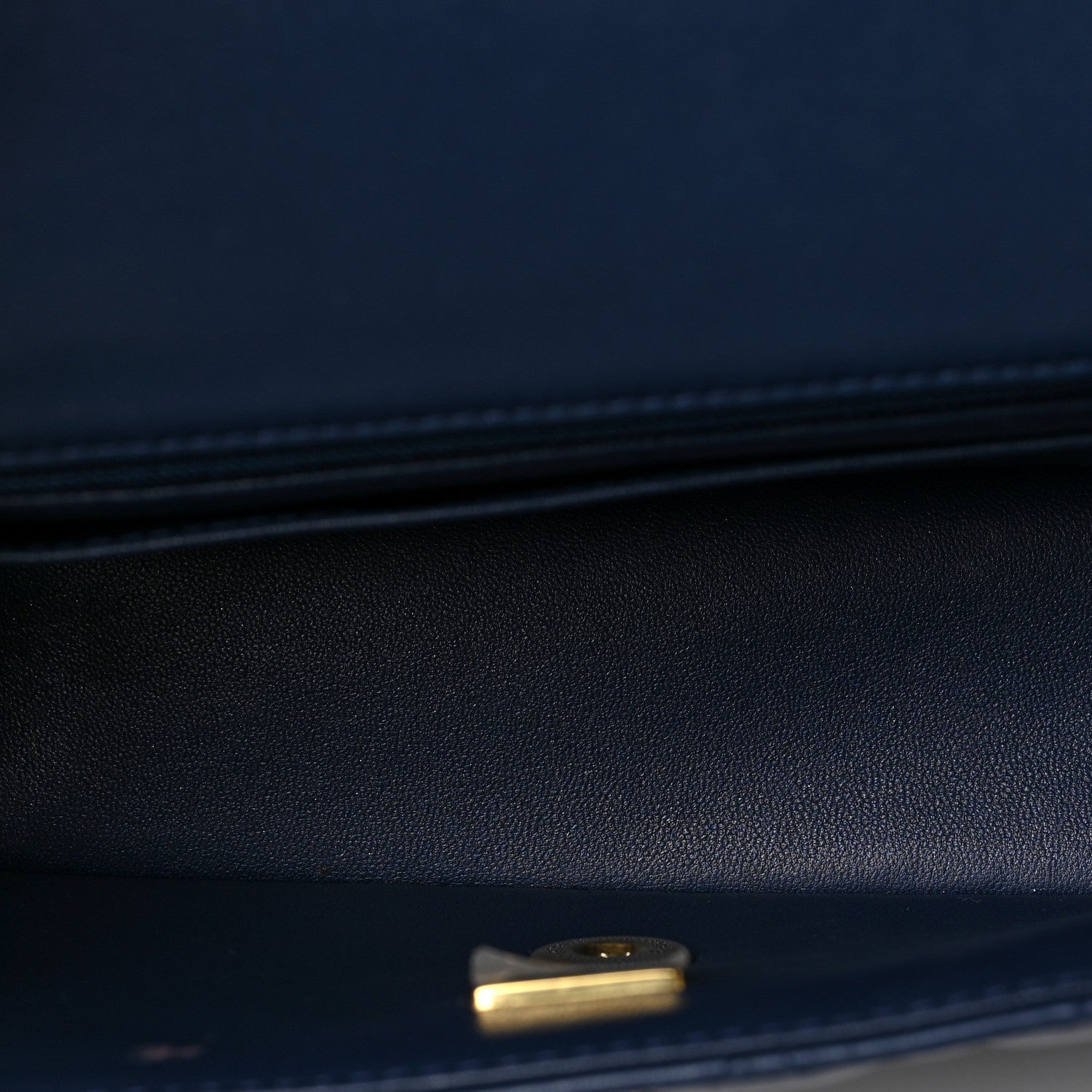 Chanel Lambskin Quilted Mini Metal Top Handle Rectangular Flap Blue 5 of 10