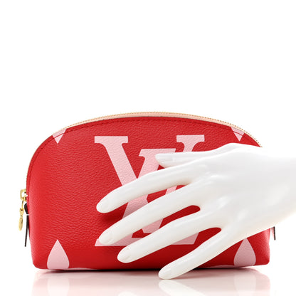 Louis Vuitton Monogram Giant Cosmetic Pouch Rouge 2 of 6