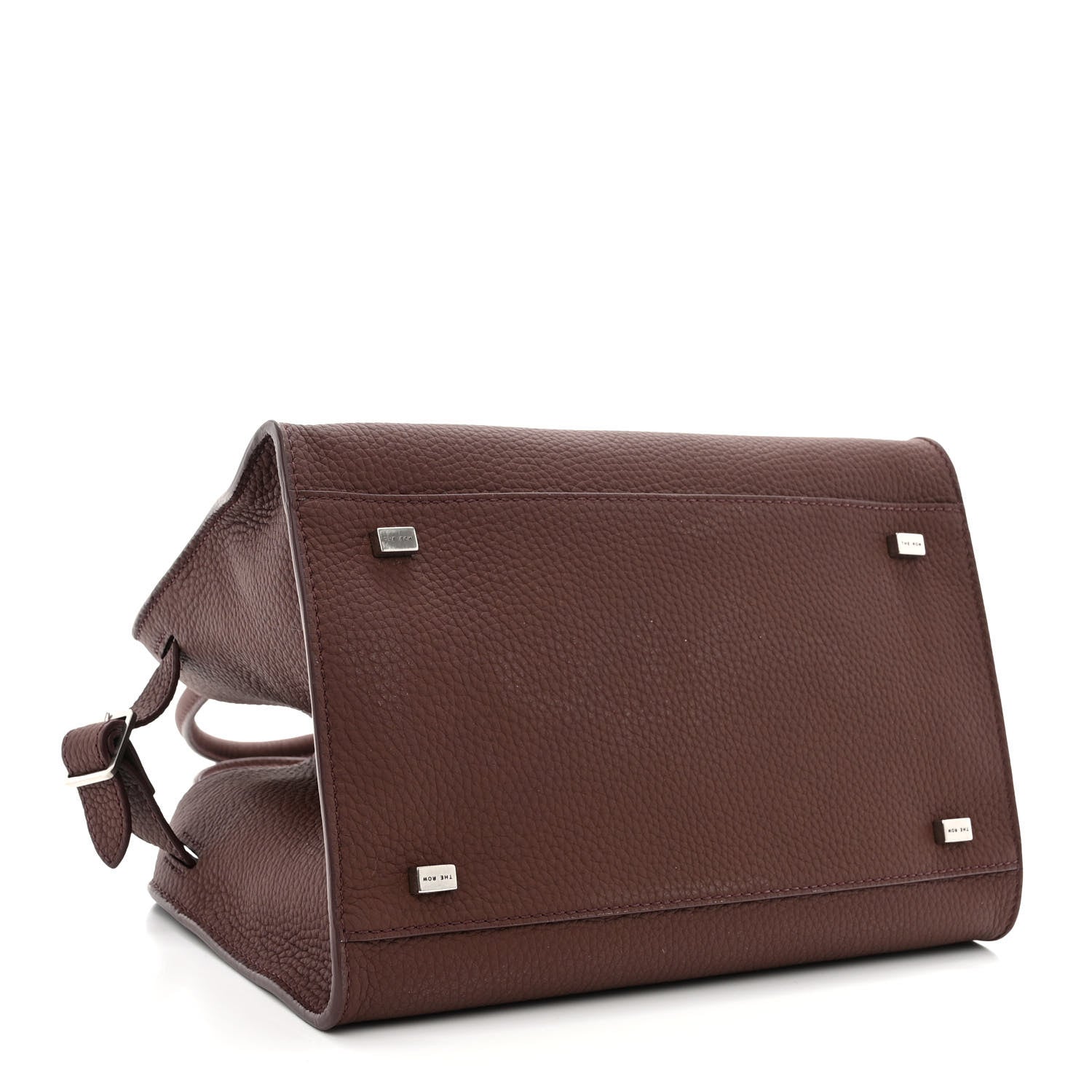 The Row Grained Calfskin Soft Margaux 10 Bag Dark Mocha 4 of 9