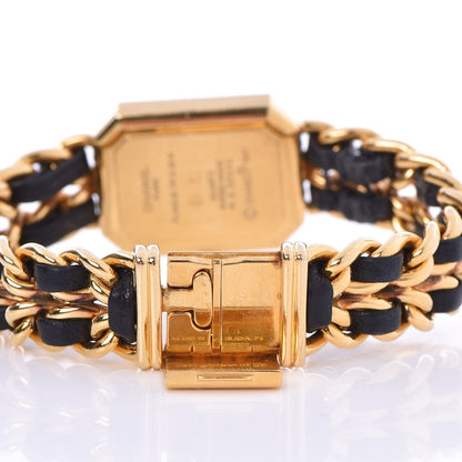 Chanel Stainless Steel Lambskin 20mm Chain Premiere Quartz Watch Gold M 7 of 8