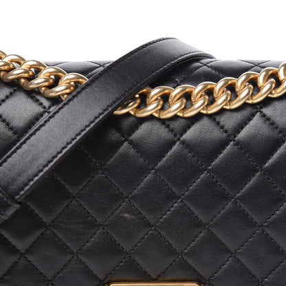 Chanel Lambskin Quilted Medium Boy Flap Black 20 of 21