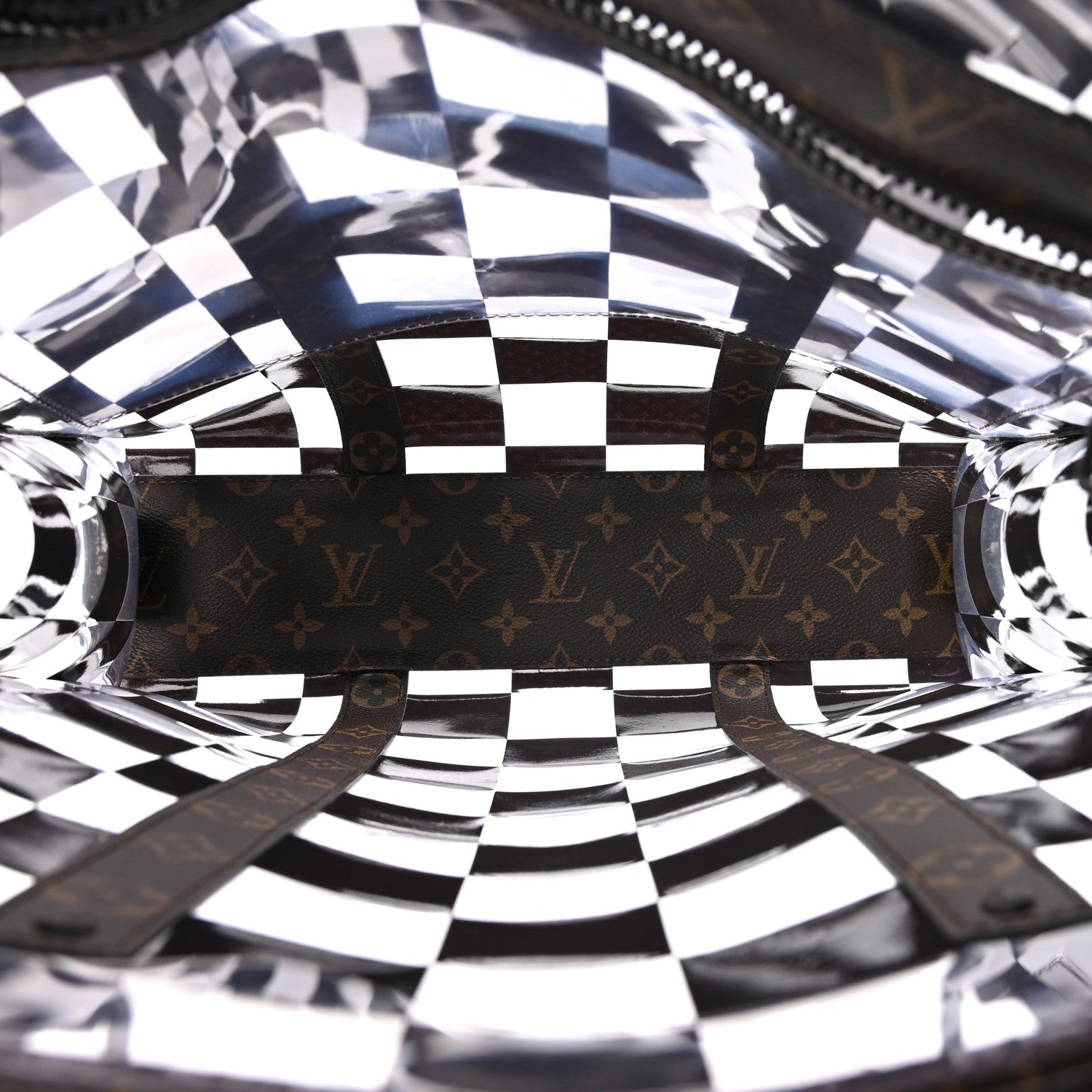 Louis Vuitton PVC Monogram Chess Sac Plat 6 of 11