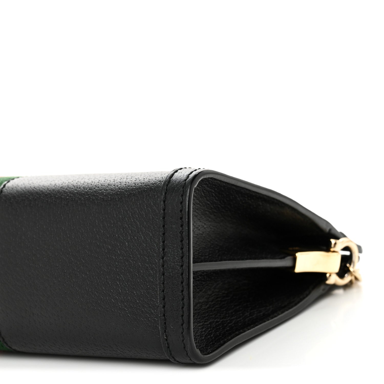 Gucci Calfskin GG Web Small Ophidia Chain Shoulder Bag Black 11 of 11