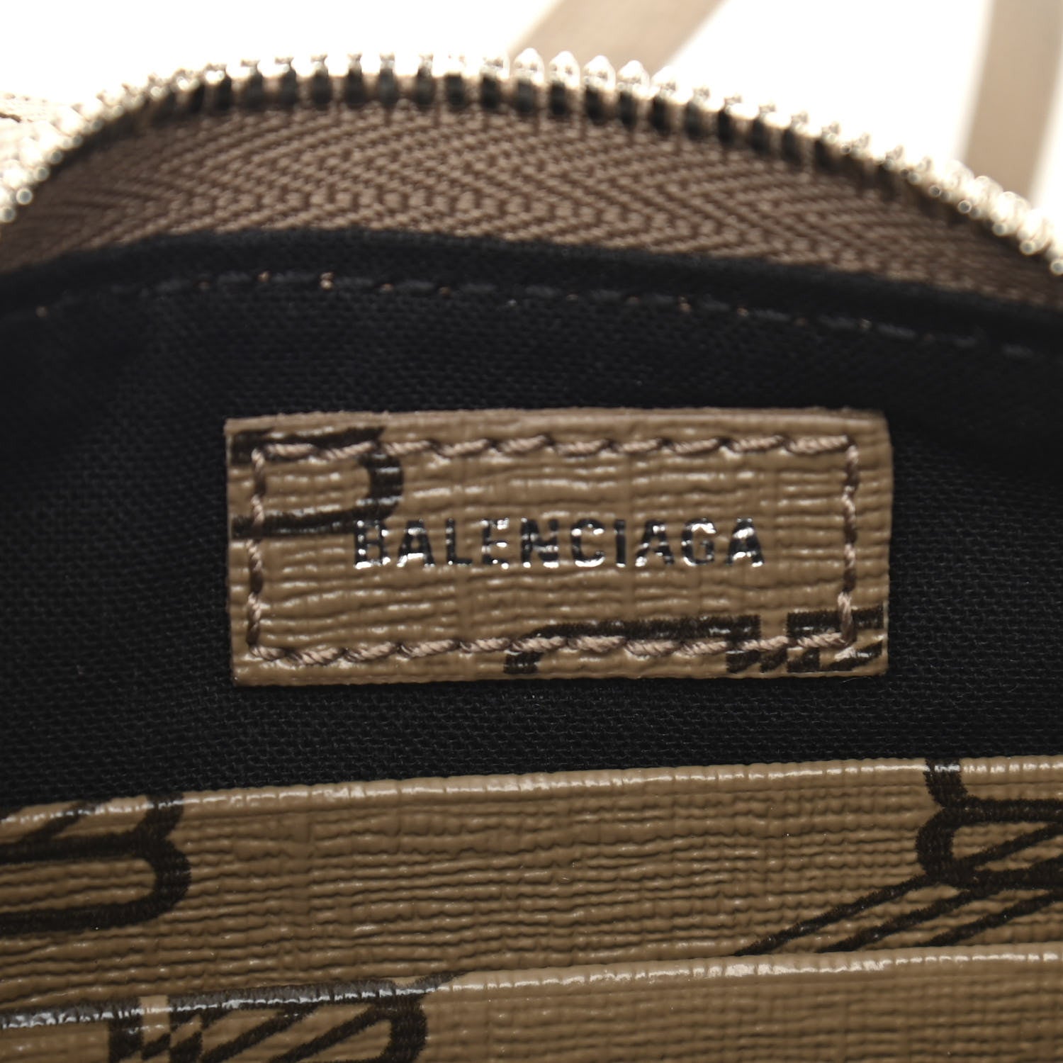 Balenciaga Coated Canvas BB Monogram Le Cagole Mini Purse With Chain Beige Brown 5 of 10