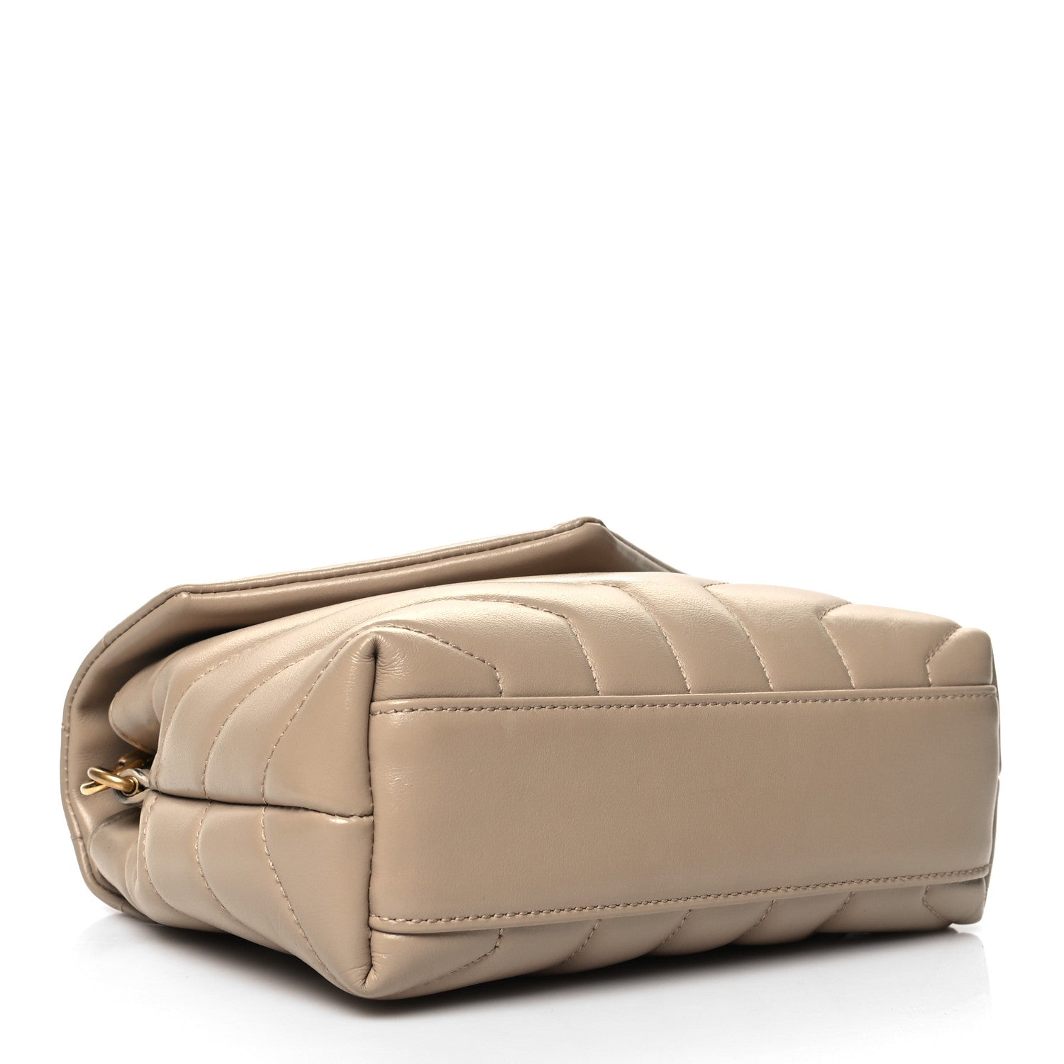 Saint Laurent Calfskin Y Quilted Monogram Toy Loulou Crossbody Bag Nude Powder 3 of 11