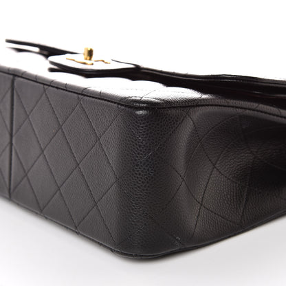 Chanel Caviar Quilted Jumbo Double Flap Black 7 of 11