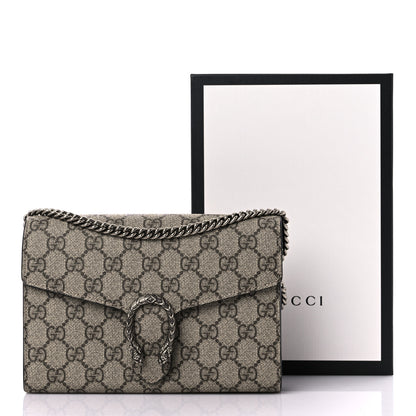 Gucci GG Supreme Monogram Mini Dionysus Chain Wallet Beige Black 15 of 15