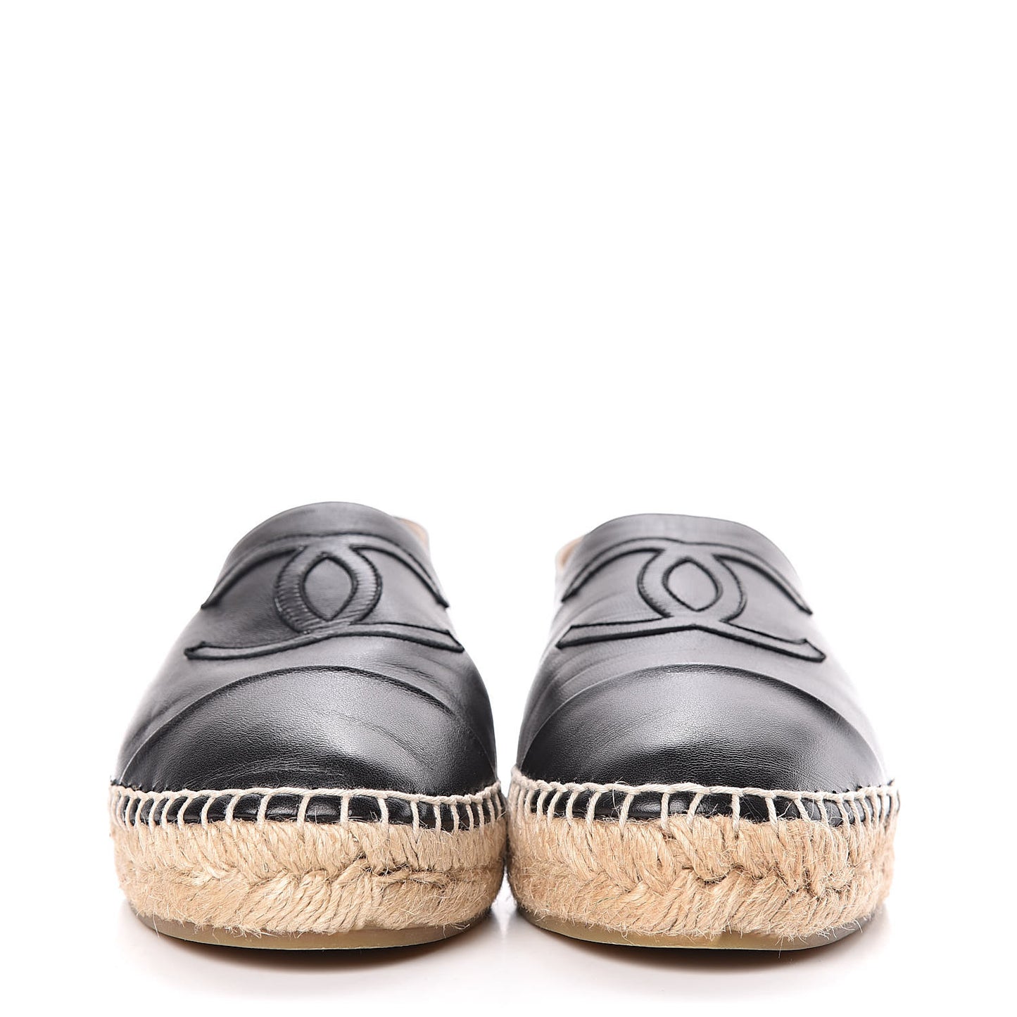 Lambskin CC Espadrilles 40 Black