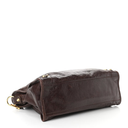 Balenciaga Agneau Giant 12 Gold Hardware City Cigare Fonce 4 of 11