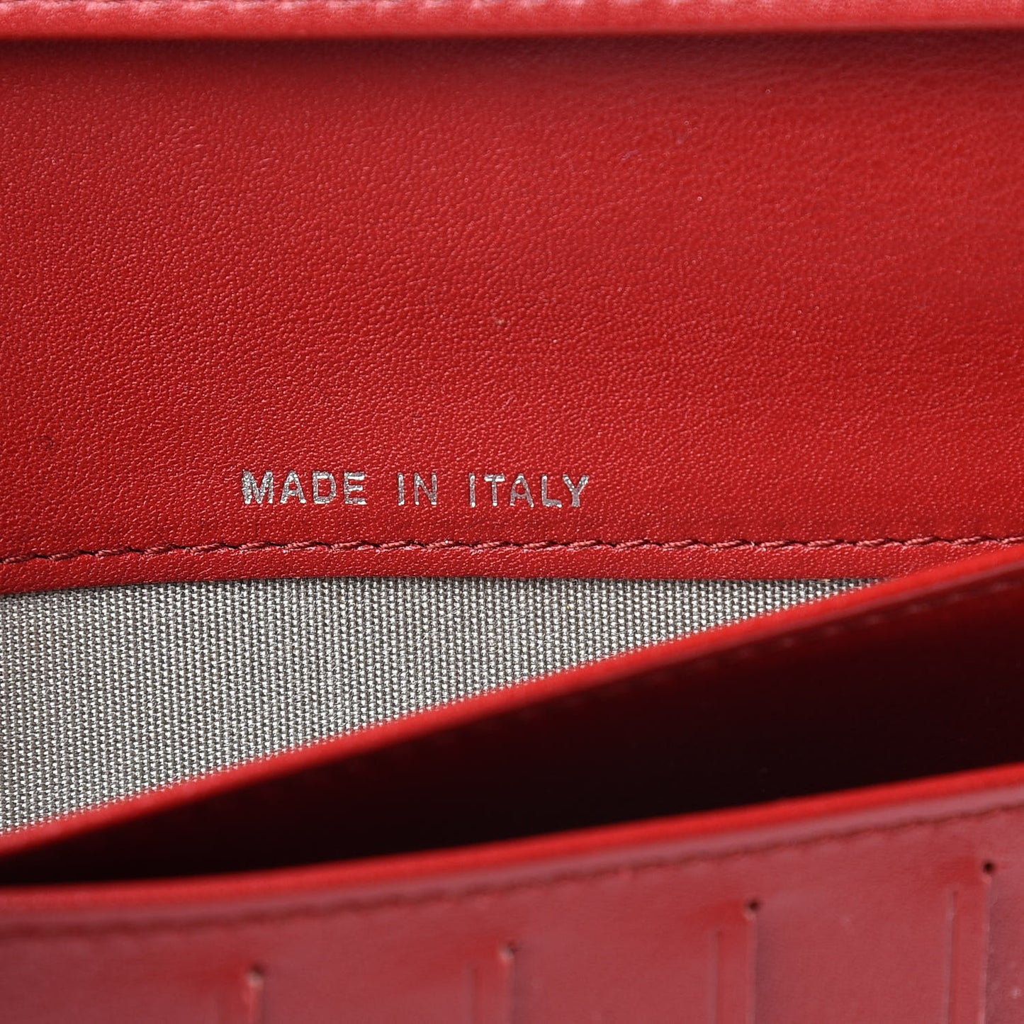 Caviar CC Long Flap French Wallet Red