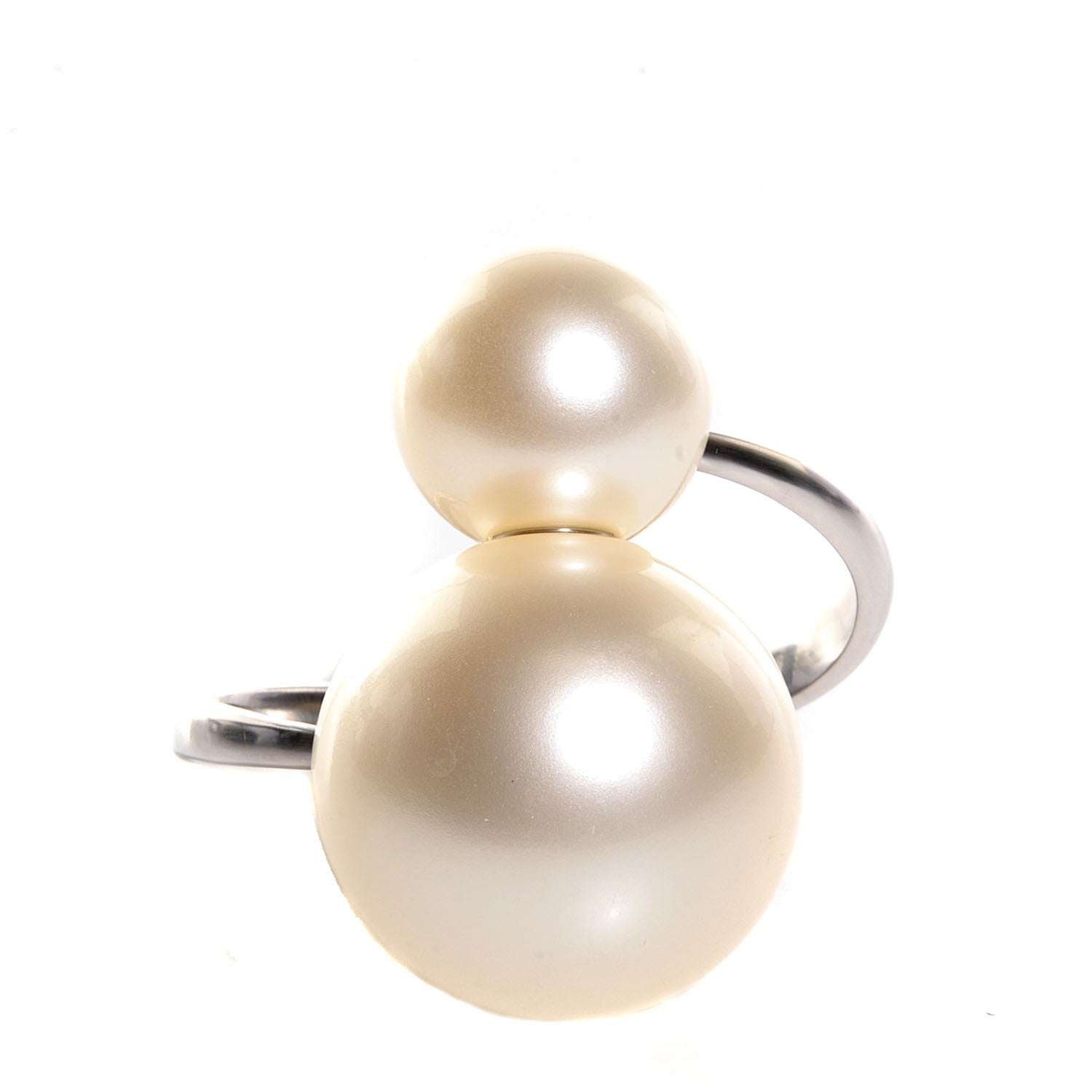 Chanel Double Pearl Cuff Gold 1 of 6