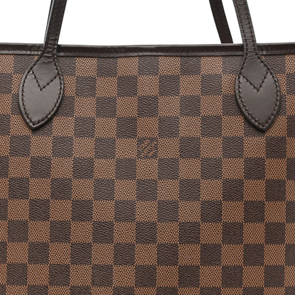 Louis Vuitton Damier Ebene Neo Neverfull MM Rose Ballerine 9 of 11