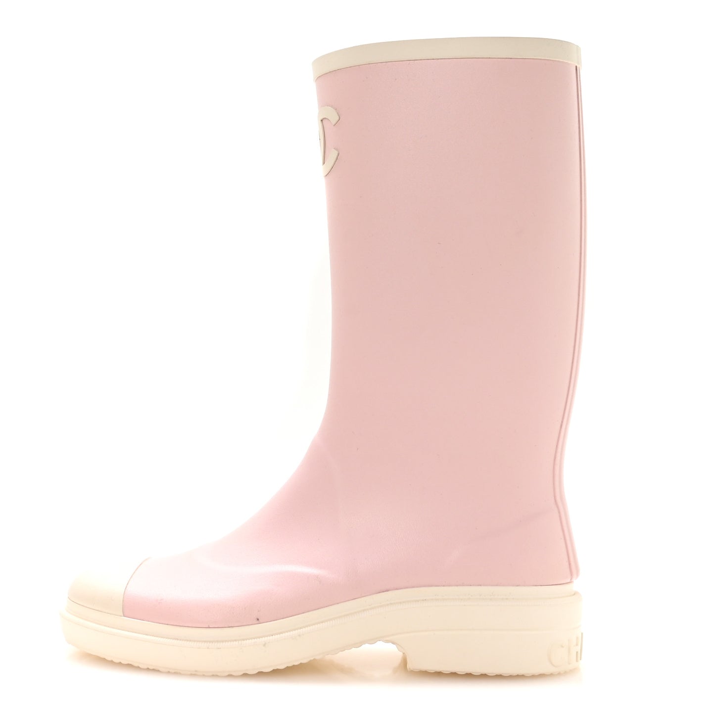 Caoutchouk CC High Boots 39 Light Pink White