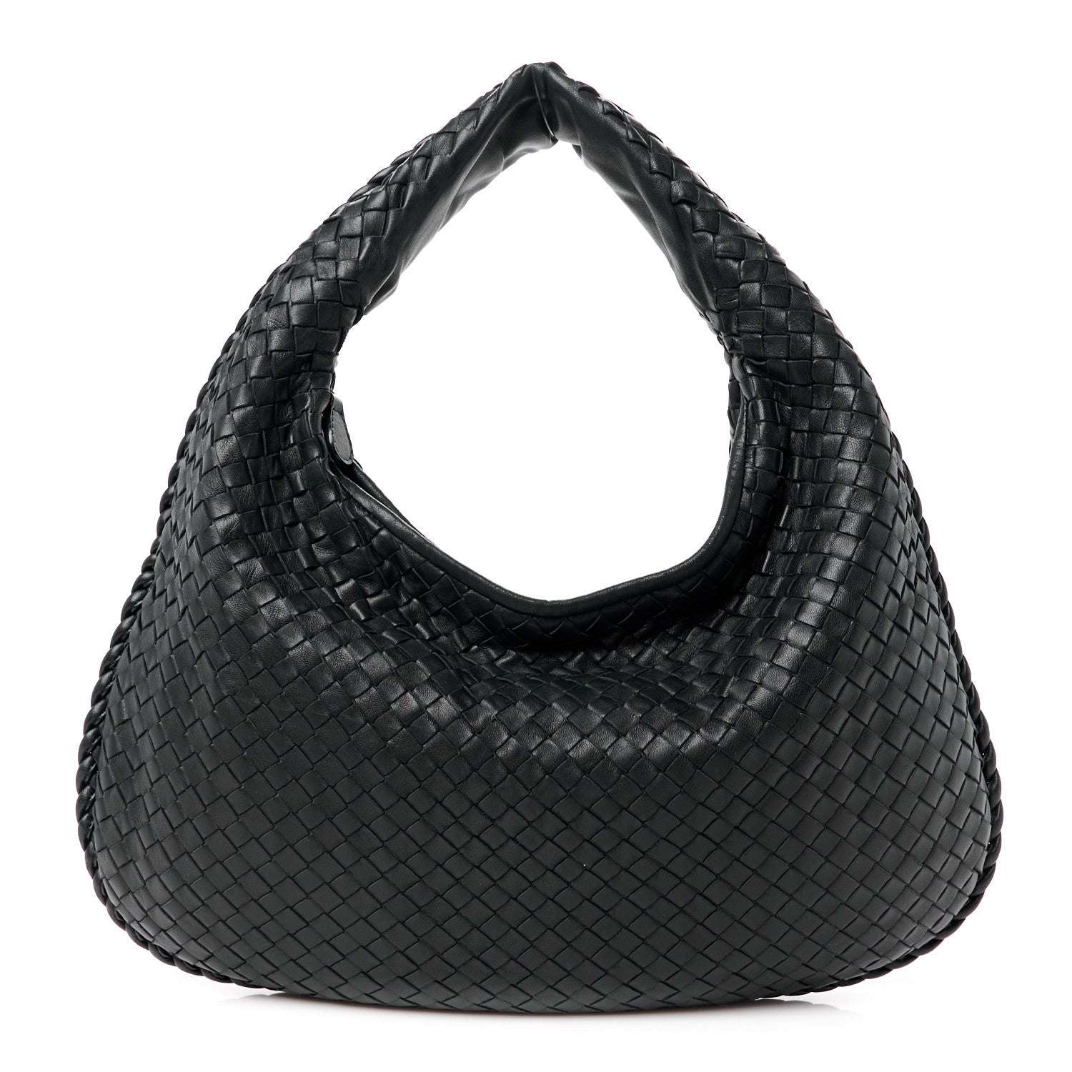 Bottega Veneta Nappa Intrecciato Medium Veneta Hobo Navy 1 of 10