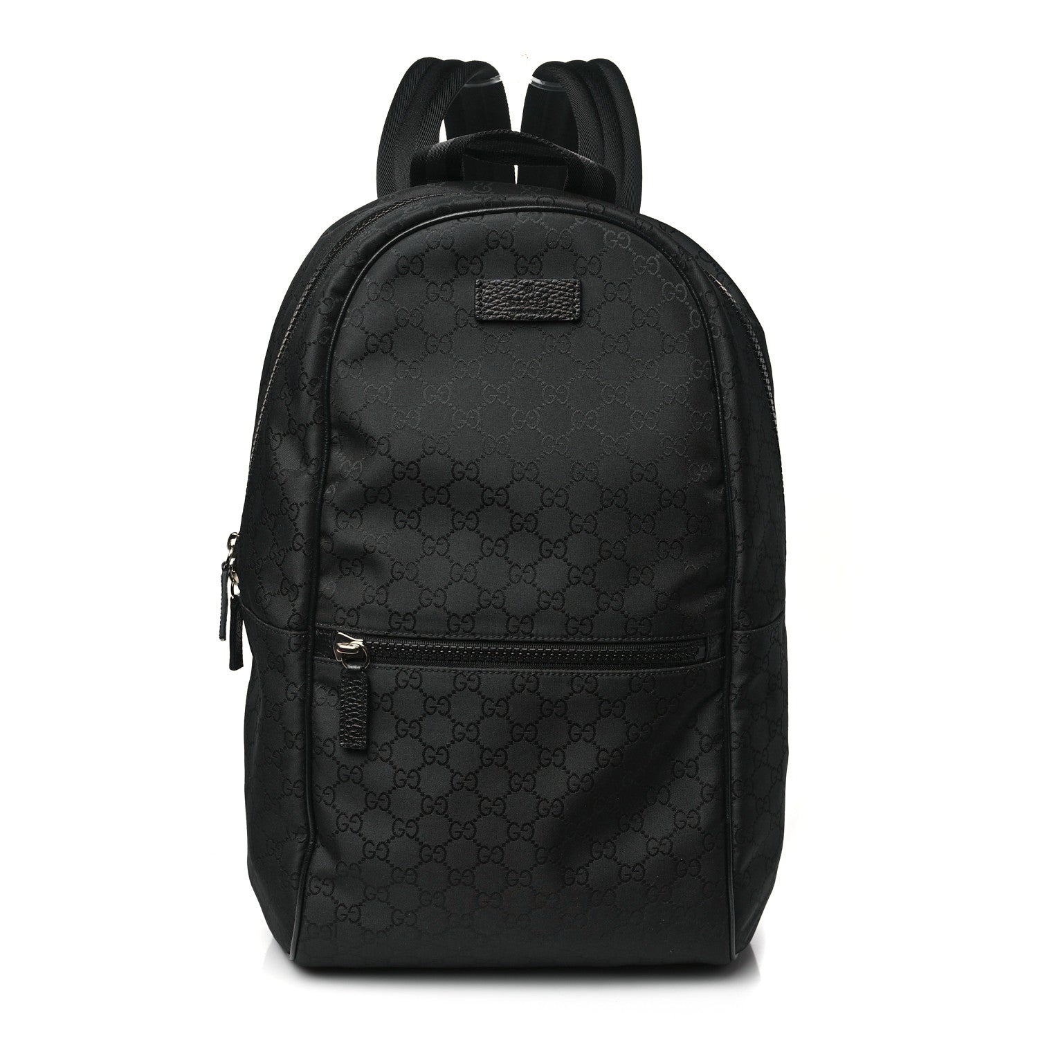 Gucci Nylon Monogram Slim Backpack Black 1 of 10