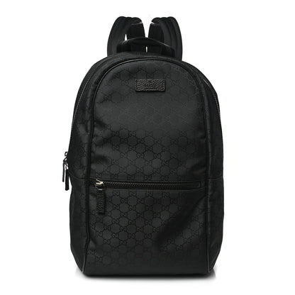 Gucci Nylon Monogram Slim Backpack Black 1 of 10