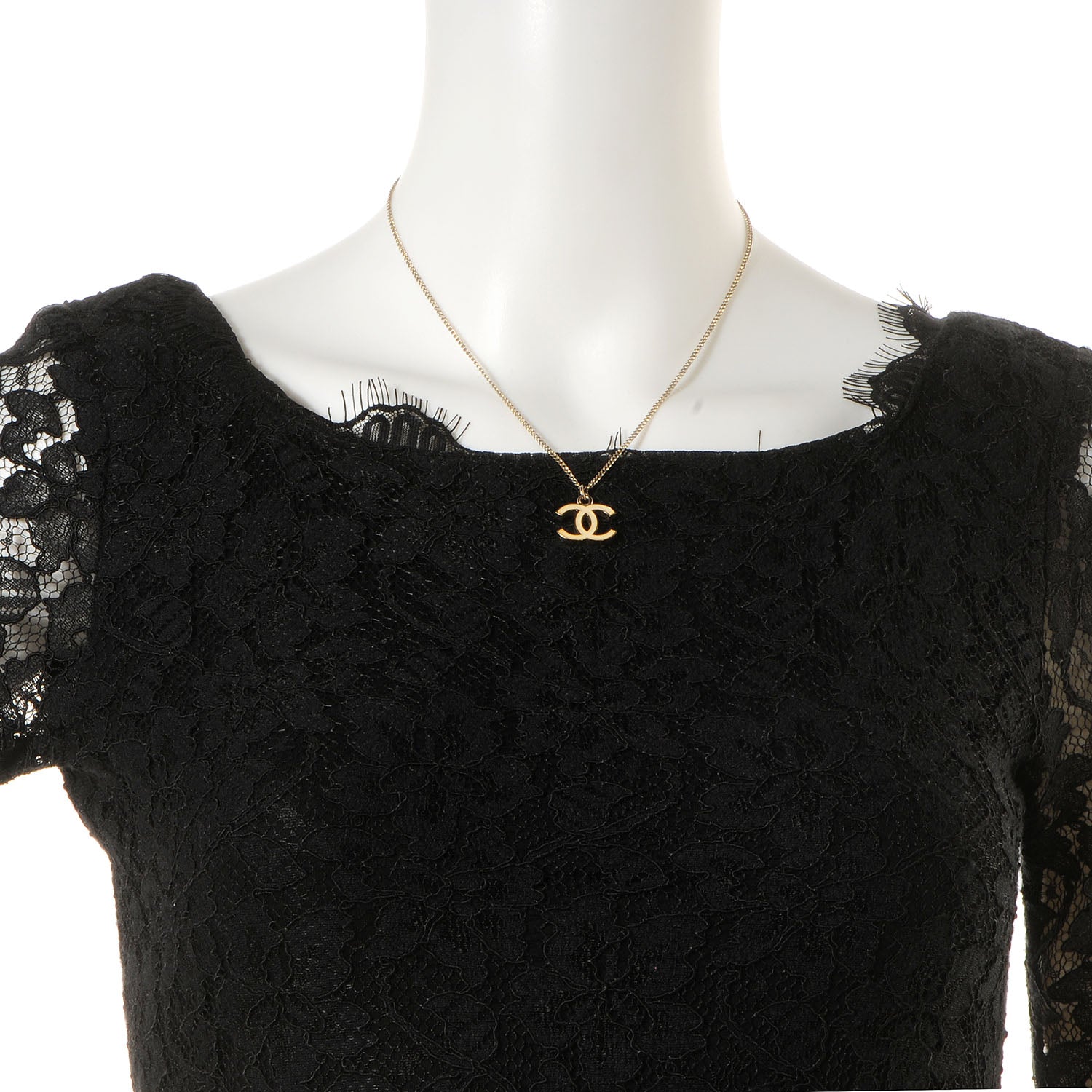 Chanel Enamel CC Necklace Beige 2 of 6