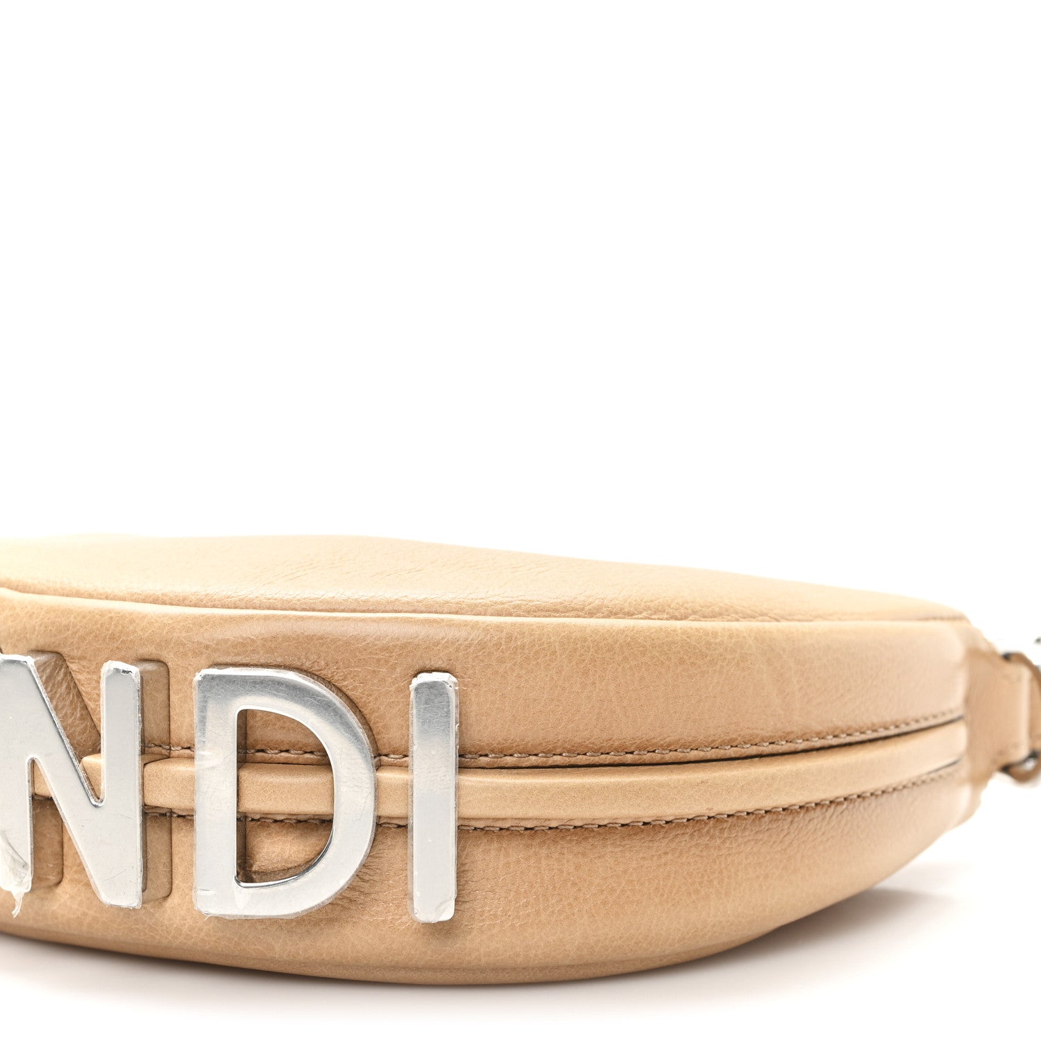 Fendi Vitello Grace Nano Fendigraphy Hobo Charm Miele Scuro 8 of 8