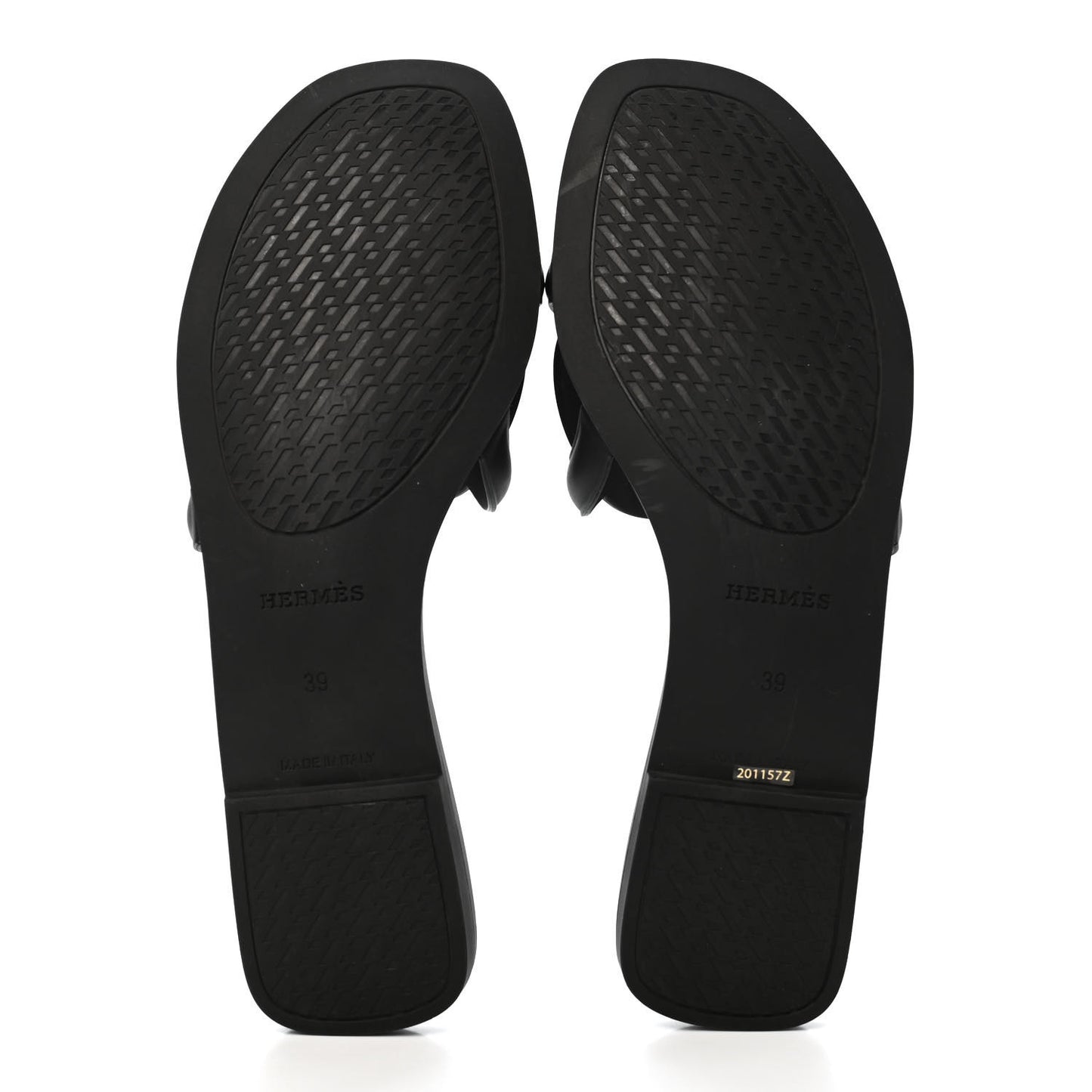 Rubber Aloha Sandals 39 Black