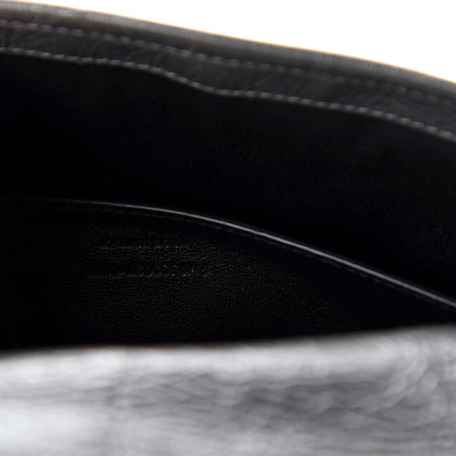 Saint Laurent Crinkled Calfskin Matelasse Monogram Baby Niki Chain Satchel Storm 8 of 11