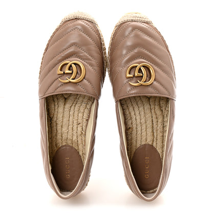 Gucci Nappa Matelasse GG Marmont Espadrilles 38.5 Porcelain Rose 2 of 12