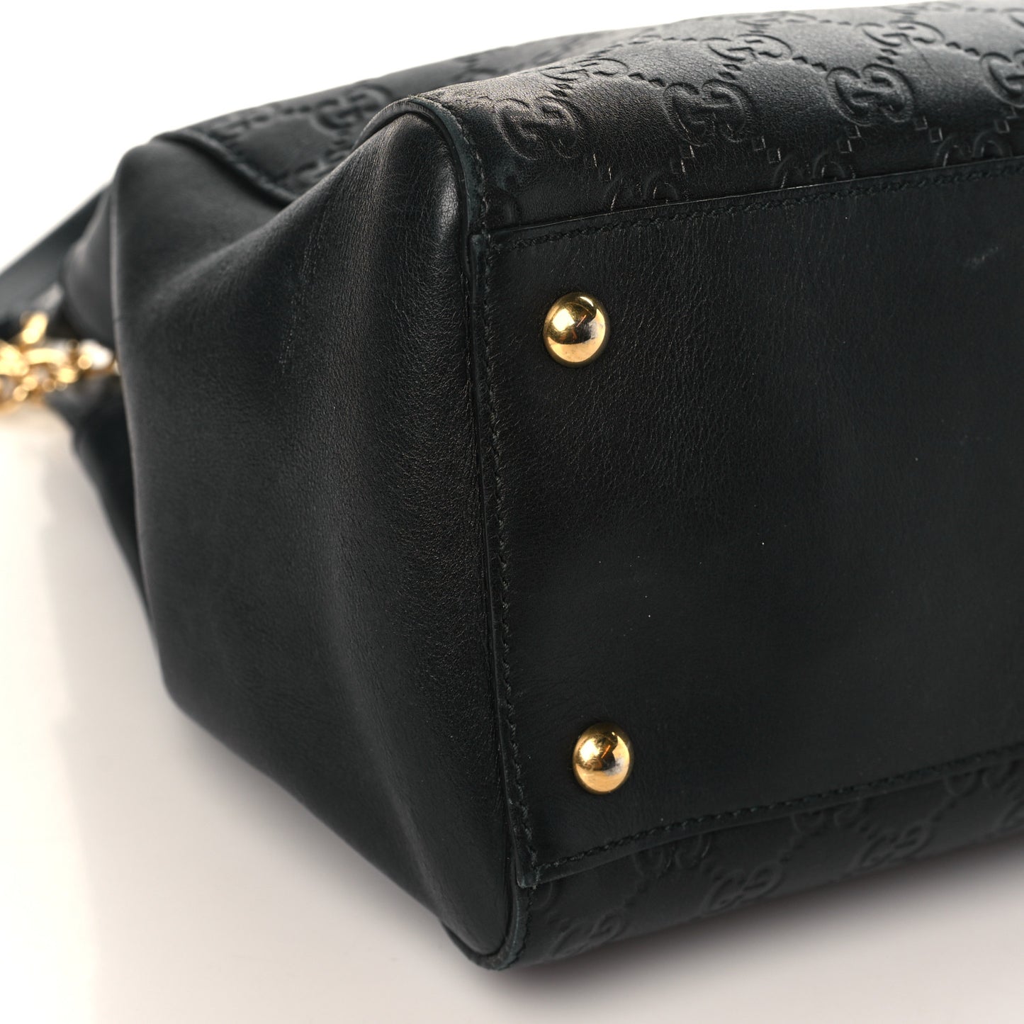 Guccissima Signature Large Shoulder Tote Bag Black