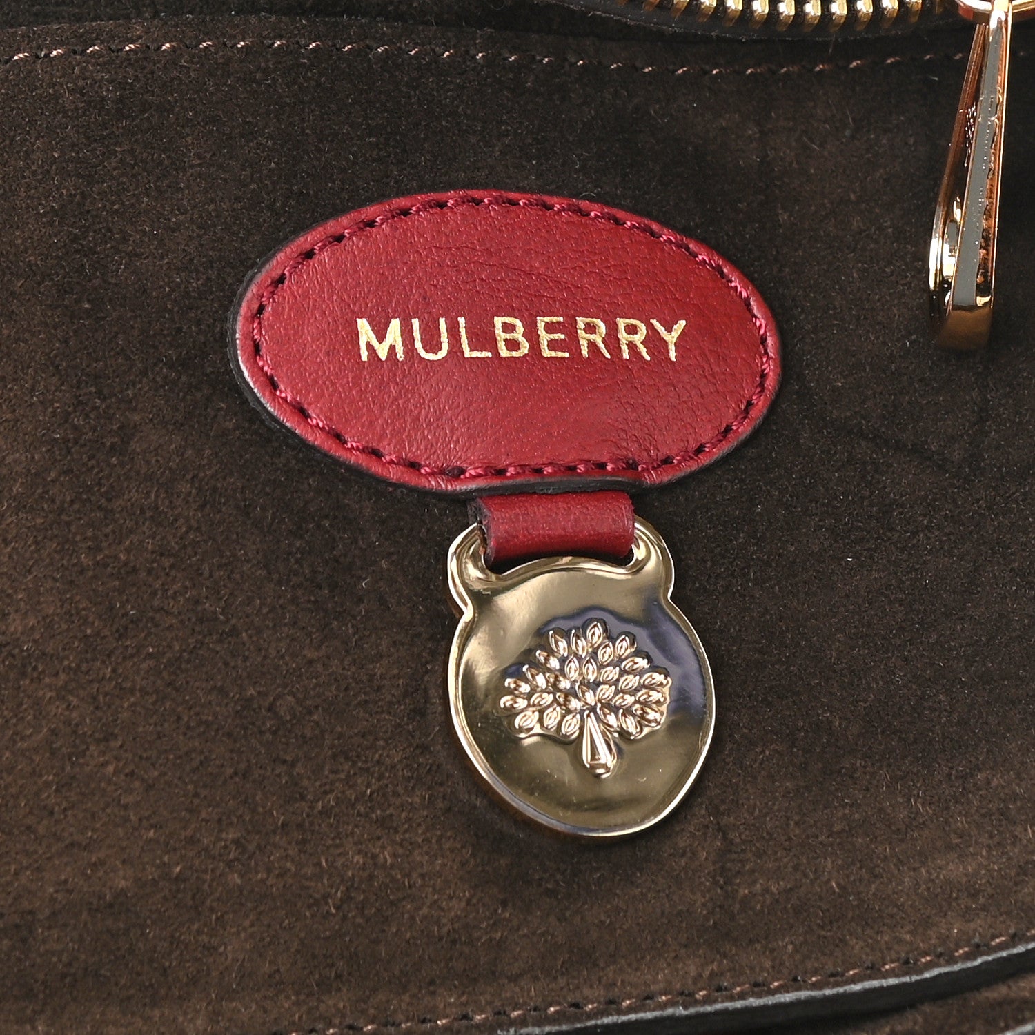 Mulberry Natural Leather Bayswater Oxblood 6 of 7