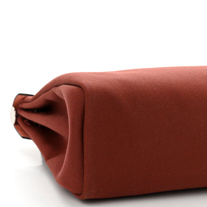 Hermes Military Toile Vache Hunter Herbag Zip Retourne 31 PM Rouge H 10 of 11