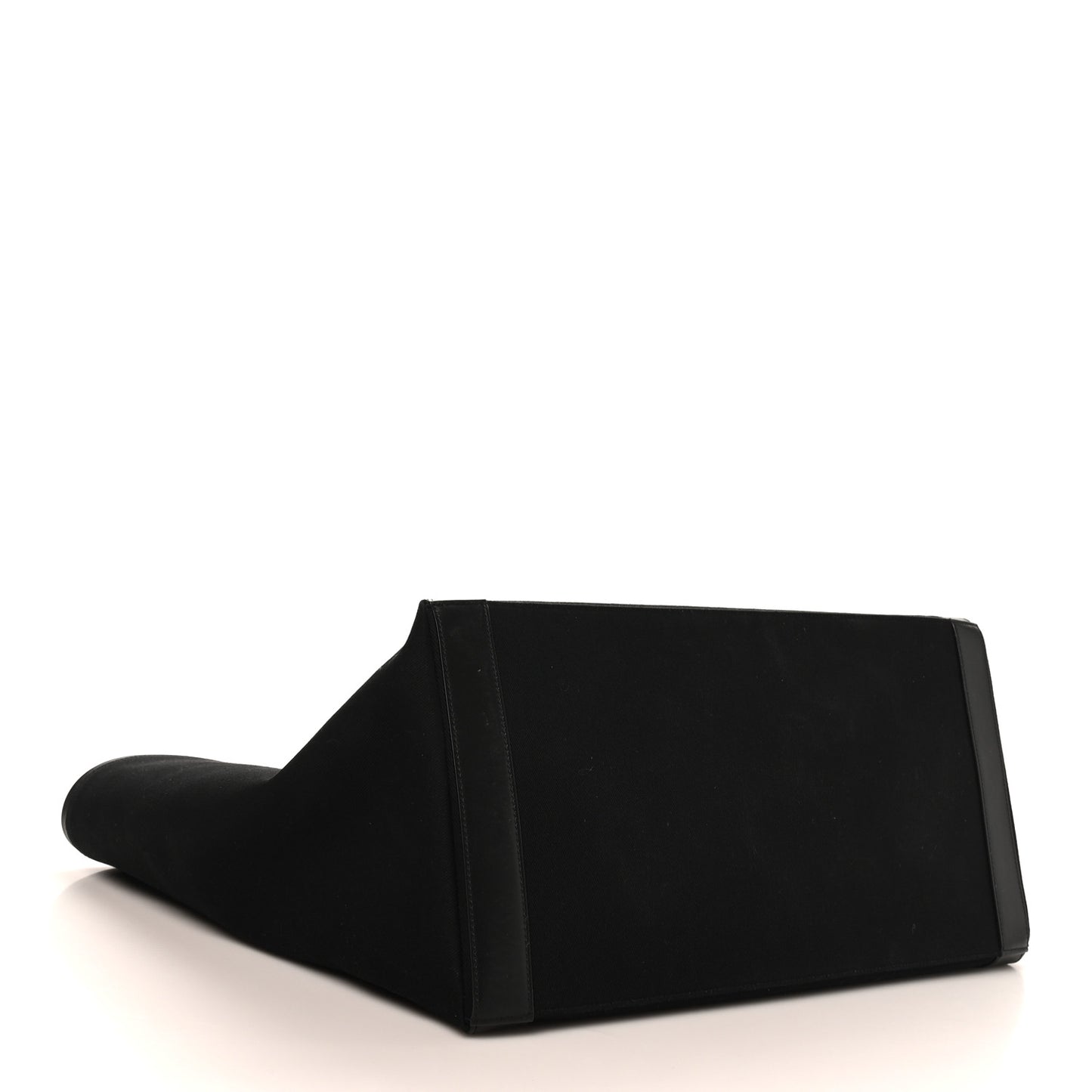 Linen Calfskin Rive Gauche Tote Black