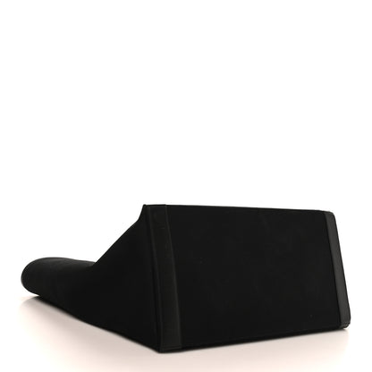 Saint Laurent Linen Calfskin Rive Gauche Tote Black 3 of 9