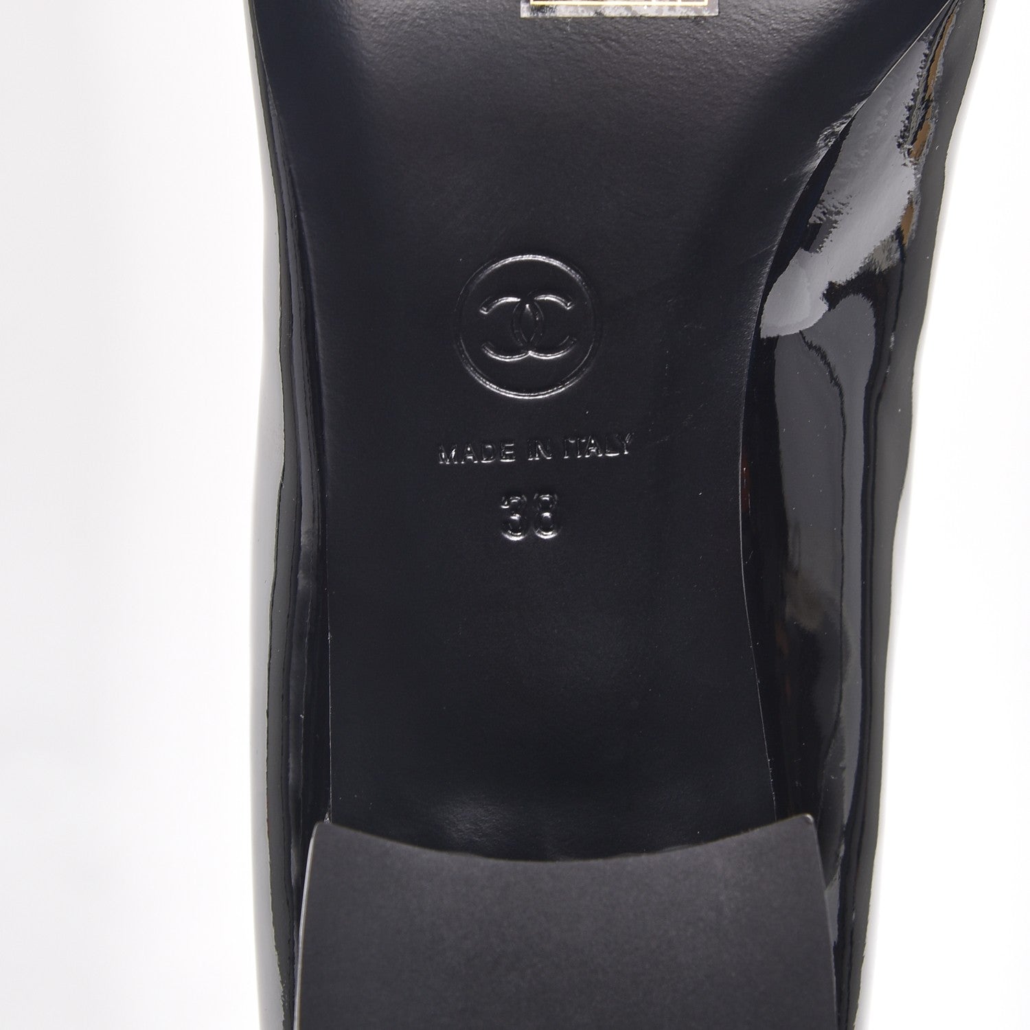 Chanel Fabric Patent Short Boots 38 Dark Grey Black 6 of 9