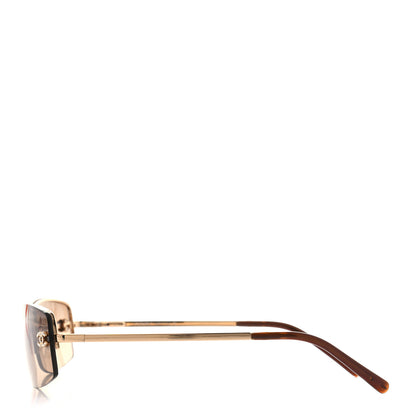 Chanel Crystal CC Logo Sunglasses 4093-B Gold 3 of 7