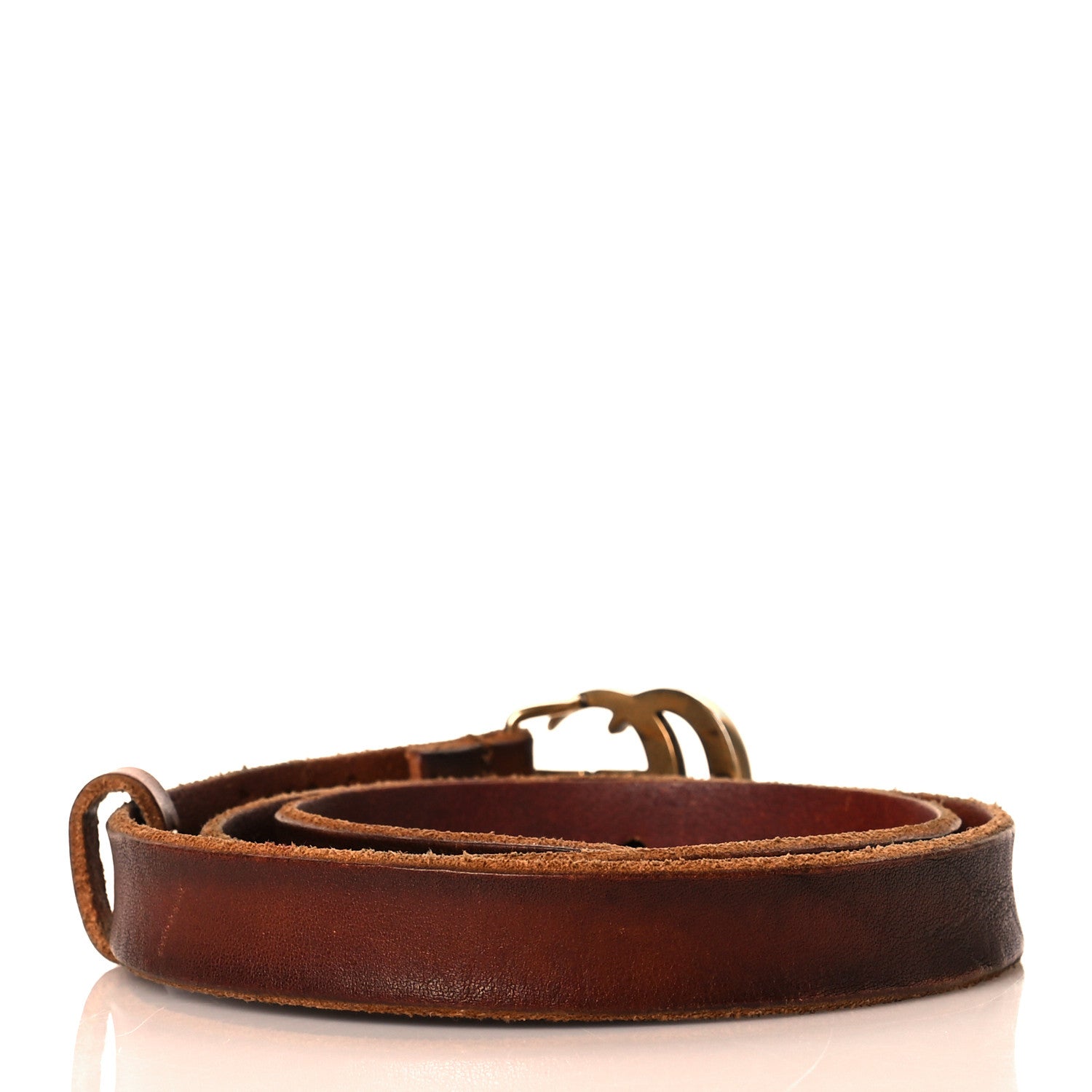 Gucci Faded Calfskin Double G 20mm Belt 70 28 Cuir 3 of 9