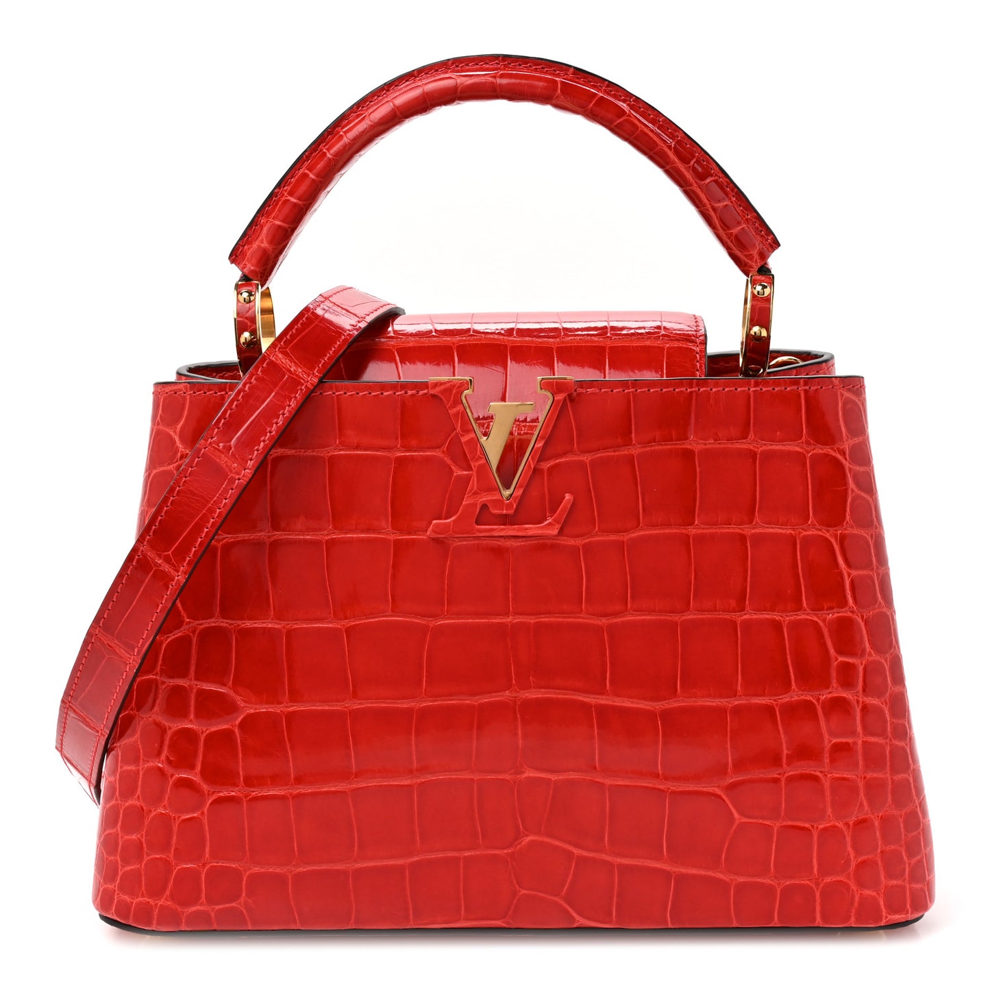 Alligator Capucines BB Red