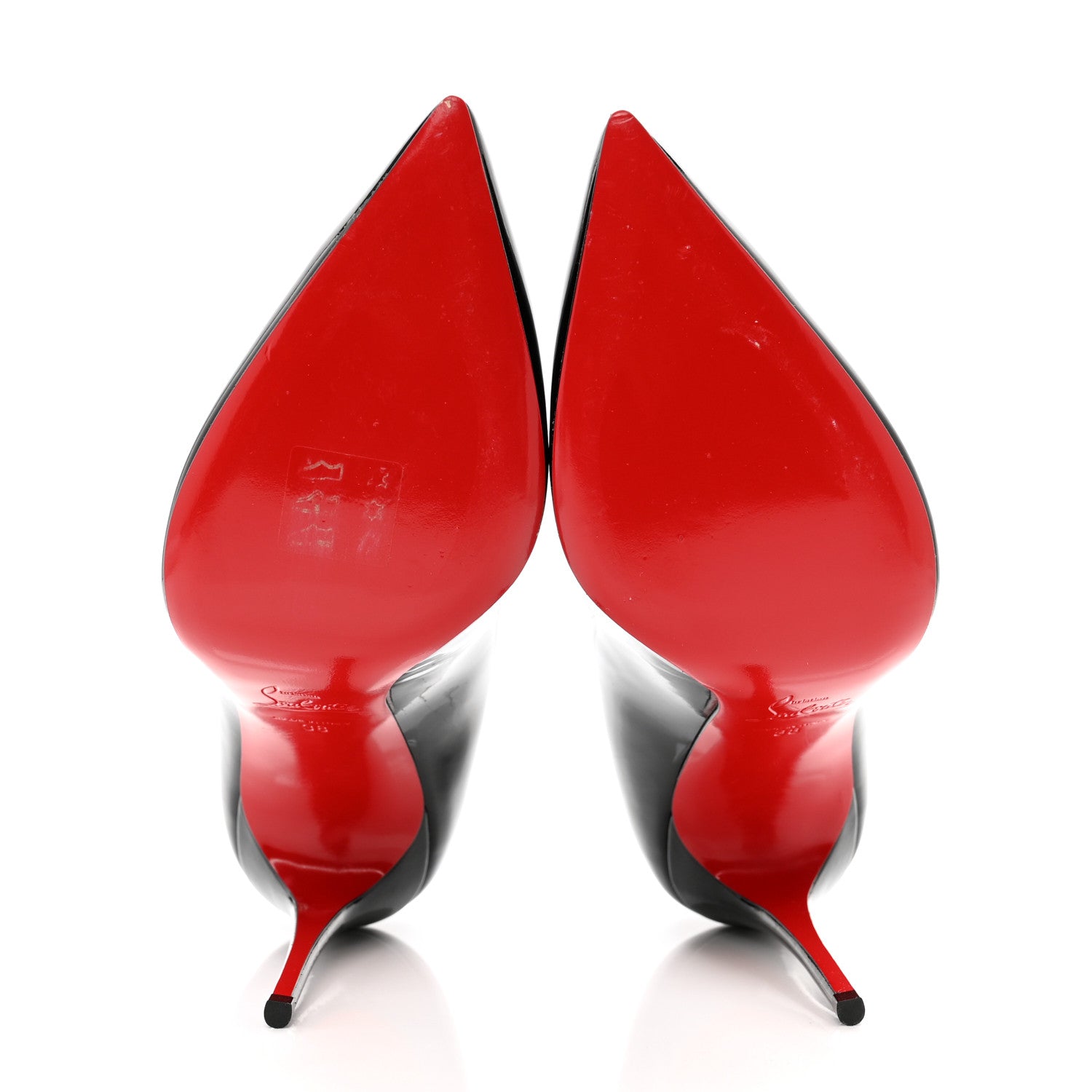Christian Louboutin Patent Hot Chick 100 Pumps 38 Black 5 of 7