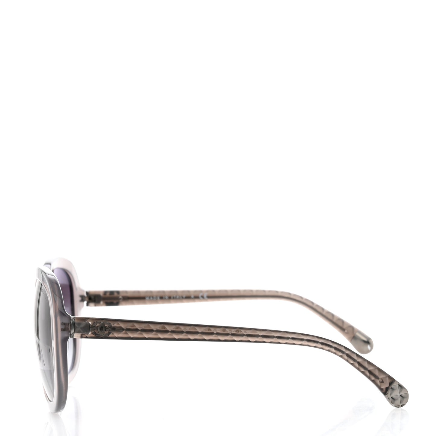 Acetate Quilted CC Polarized Sunglasses 5328 Grey