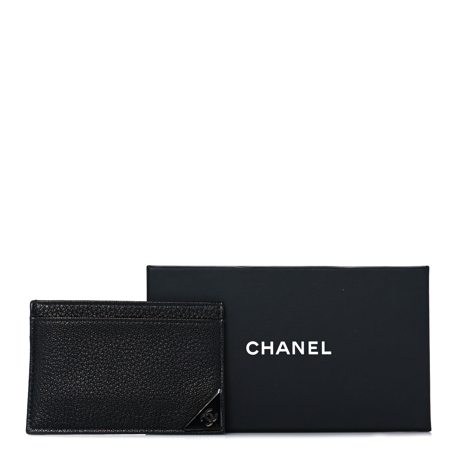 Chanel Goatskin CC Corner Card Holder Black 11 of 11