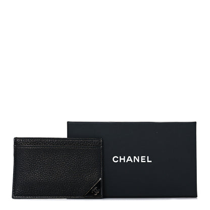 Chanel Goatskin CC Corner Card Holder Black 11 of 11