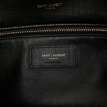 Saint Laurent Lambskin Quilted Sade Puffer Envelope Clutch Black 6 of 9