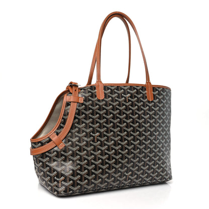 Goyard Goyardine Chien Gris Bag Black Gold 3 of 8