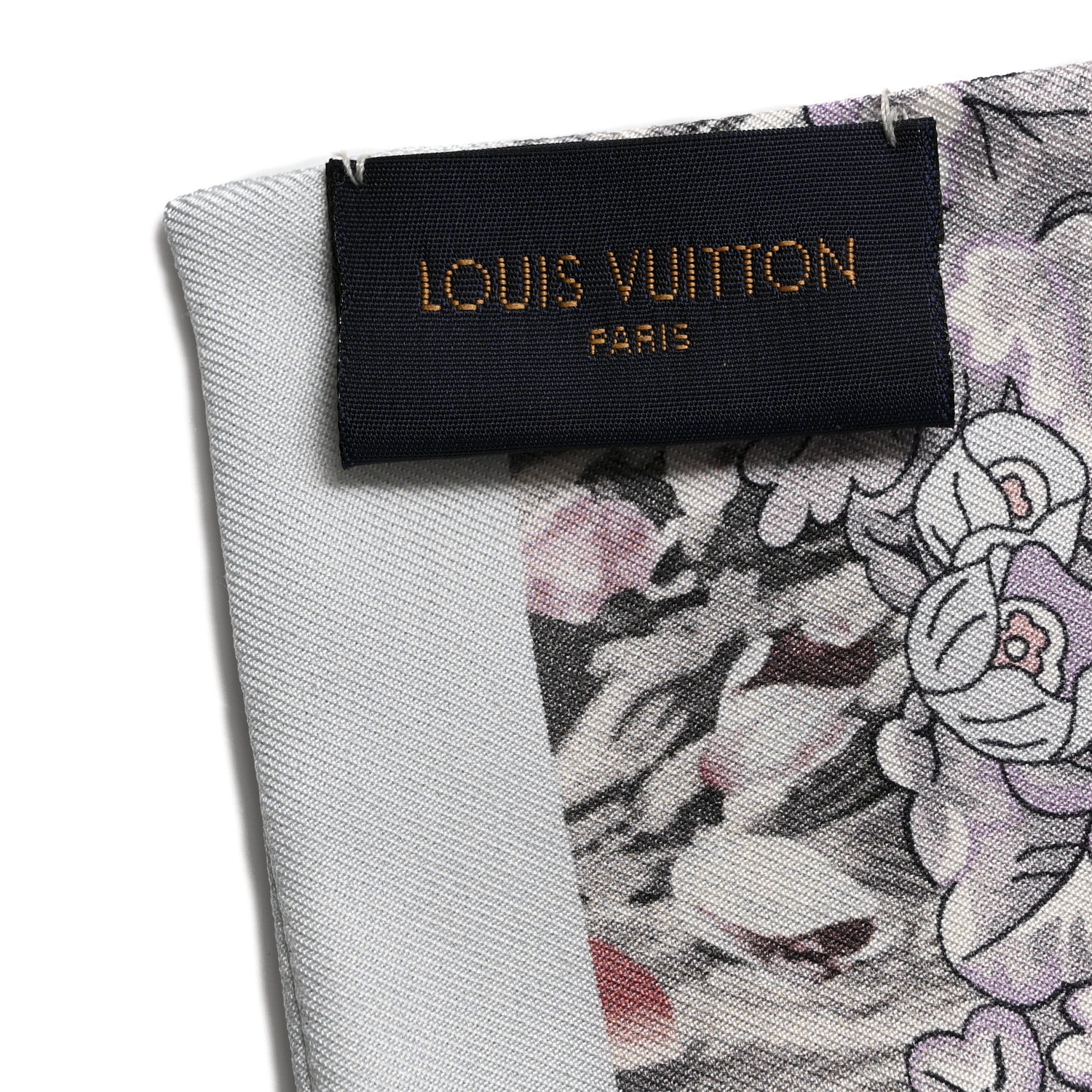 Louis Vuitton Silk Louis In The Garden Bandeau White 3 of 5