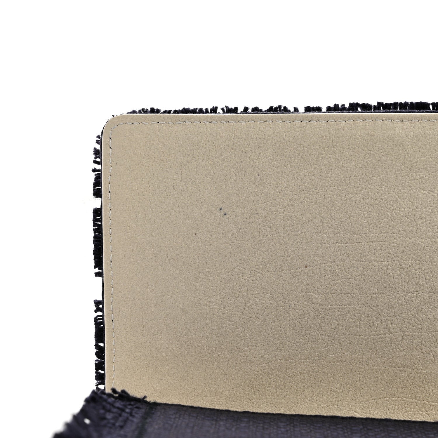 Saint Laurent Raffia Monogram Large Belle De Jour Clutch Blue 8 of 8