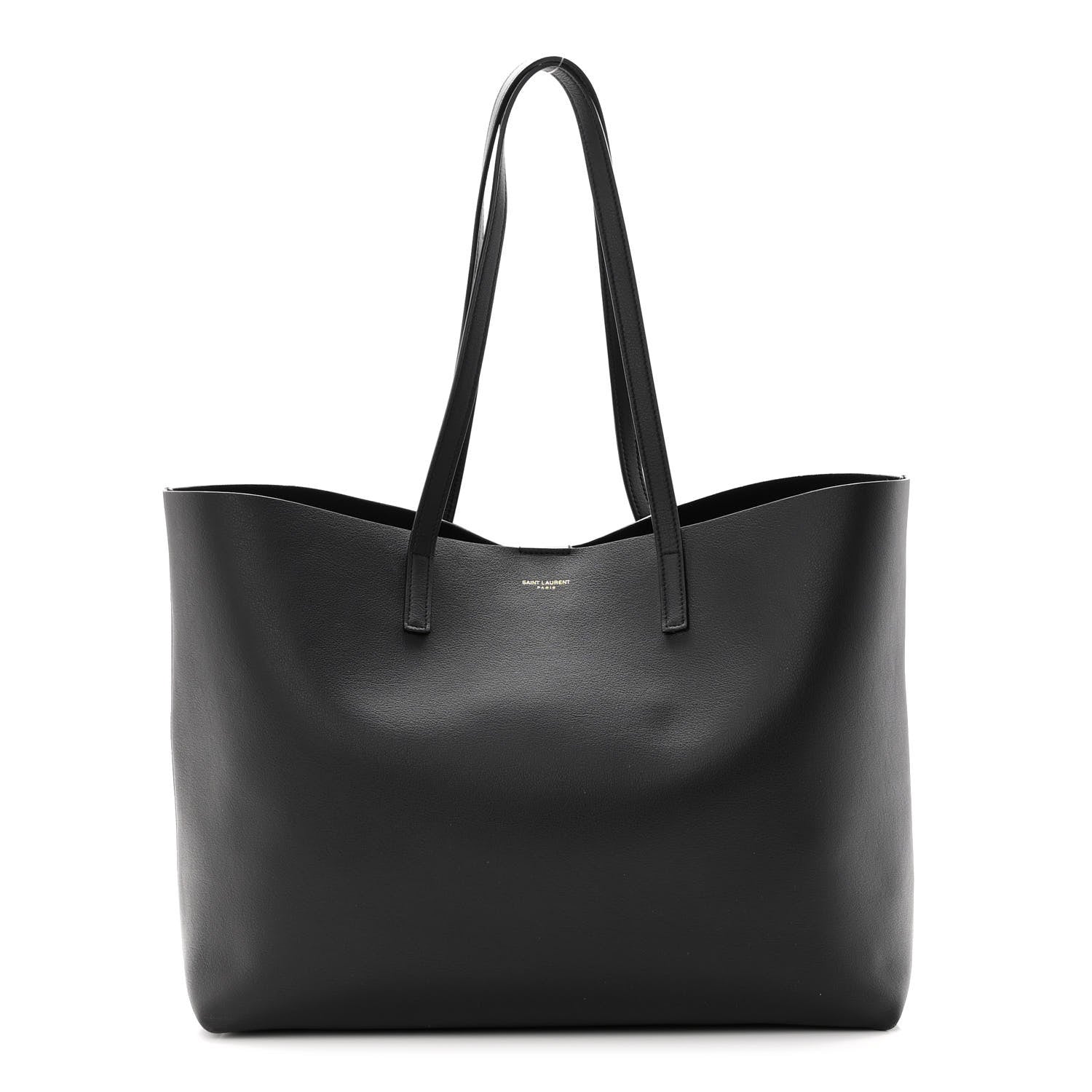 Saint Laurent Calfskin Large Shopping Tote Black 1 of 9